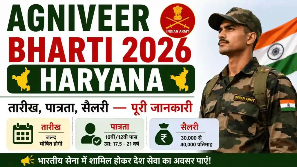Agniveer Bharti 2026 Haryana