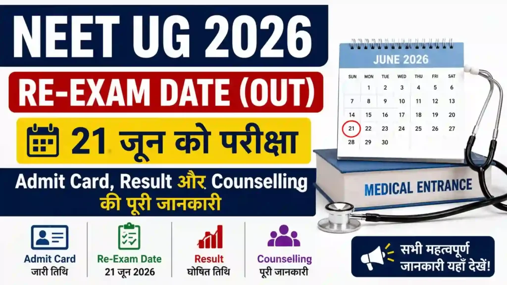NEET UG 2026 Re-Exam Date