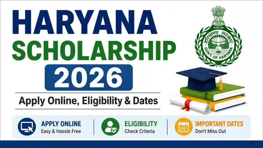 Haryana Students Scholarship 2026 Apply Online