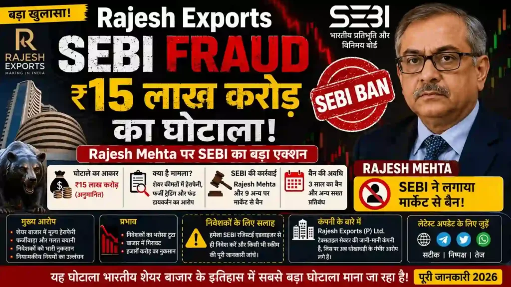 Rajesh Exports SEBI Fraud
