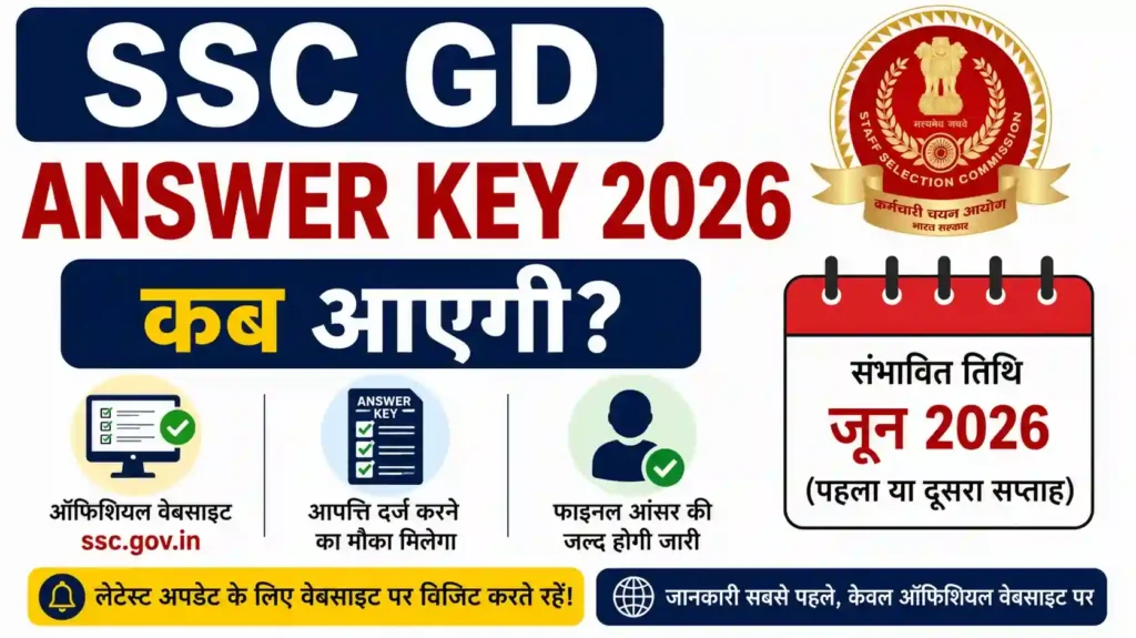SSC GD Answer Key 2026 kab aayegi