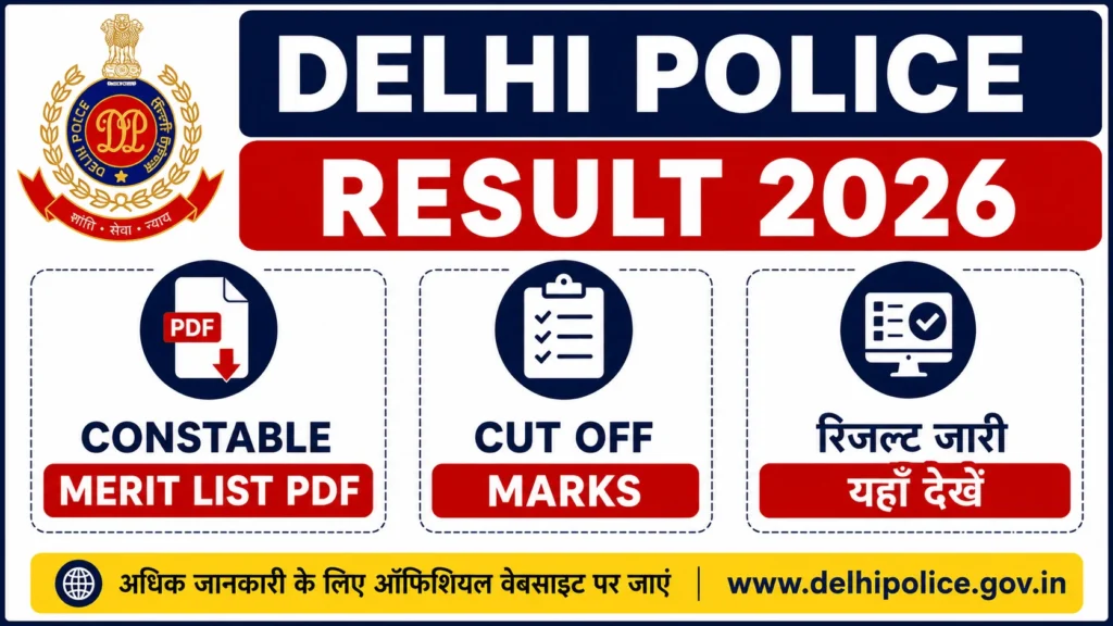 Delhi Police Result 2026
