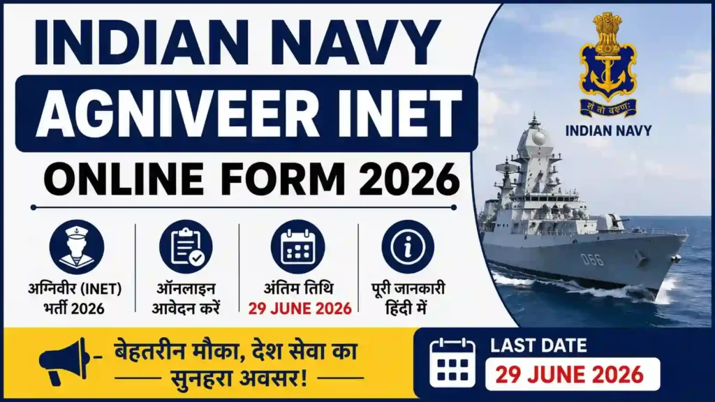 Indian Navy Agniveer INET Online Form 2026