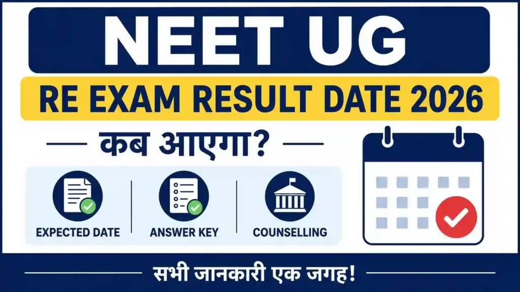 NEET UG Re Exam Result Date 2026