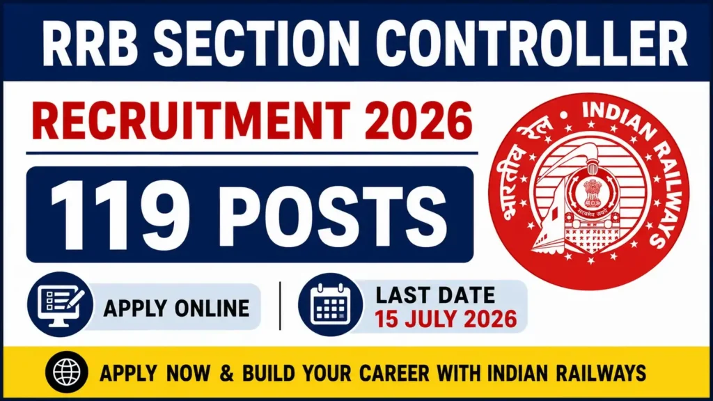 RRB Section Controller Recruitment 2026