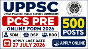 UPPSC PCS Pre Online Form 2026